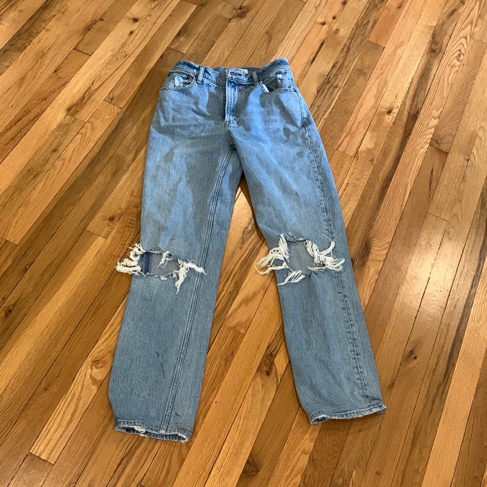 Abercrombie and fitch 90s straight ultra high rise